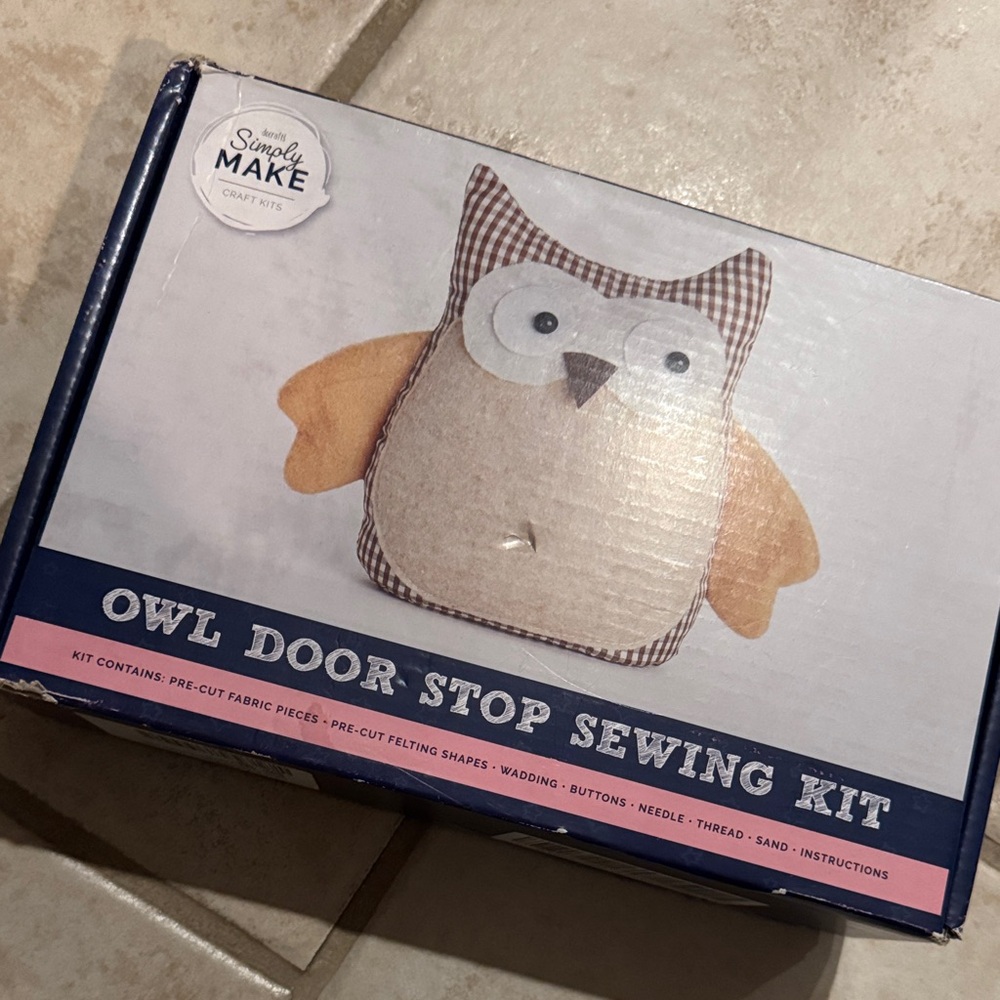 Simply Make Craft Kits, Owl Door Stop Sewing Kit